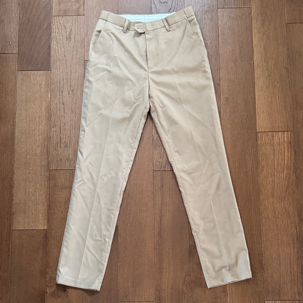 SHEIN Slim Fit Chinos - Beige/Khaki (Size: XXS)